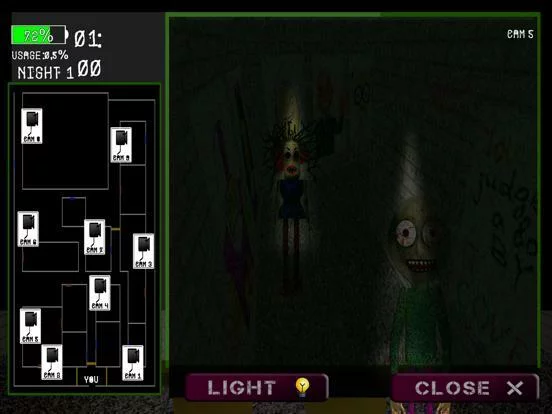 Изображение игры: 5 Nights Scary Teacher Basics