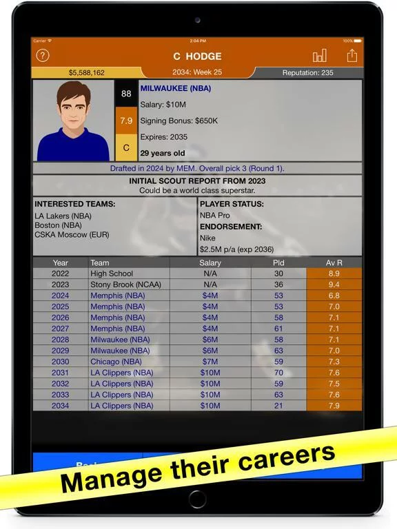 Изображение игры: Basketball Agent: Manager Sim