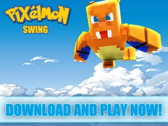 Изображение игры: Pixelmon Swing - Poke Rope and Fly Escape Go Adventure Free Game