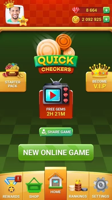 Изображение игры: Checkers Game - Quick Checkers