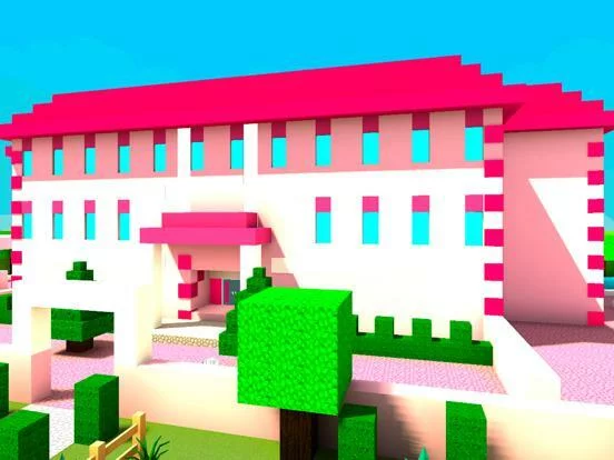 Изображение игры: Pink Princess House Craft Game