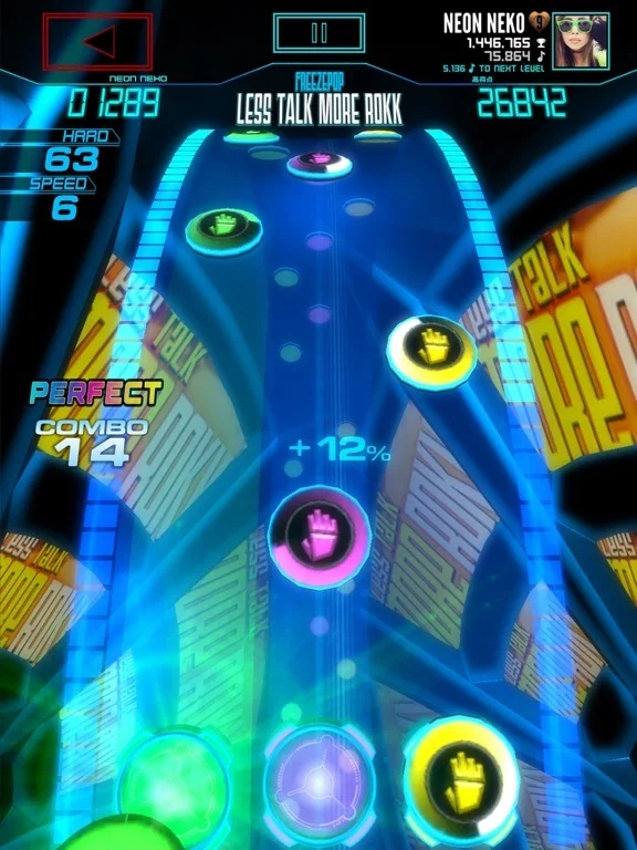 Изображение игры: Neon FM — Music Gaming | Arcade Rhythm Game