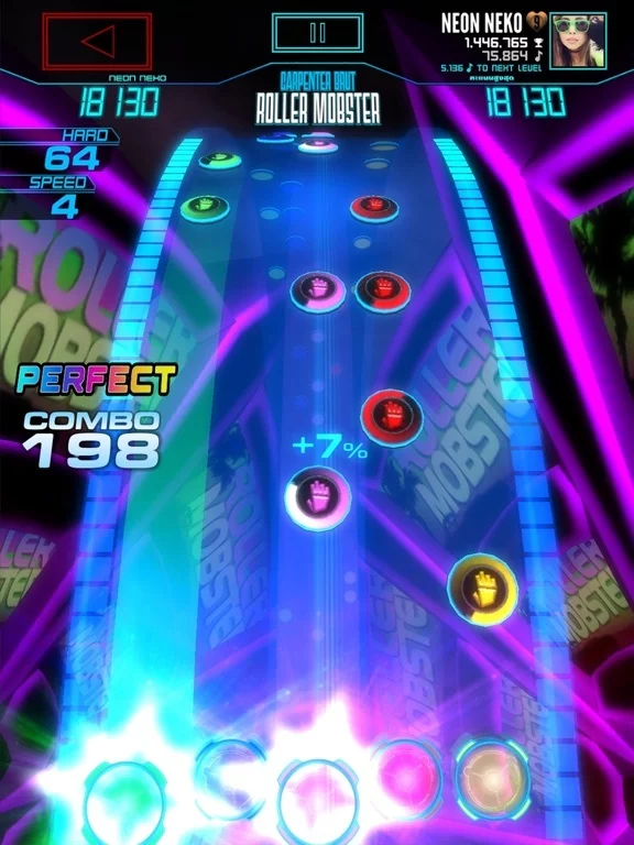 Изображение игры: Neon FM — Music Gaming | Arcade Rhythm Game