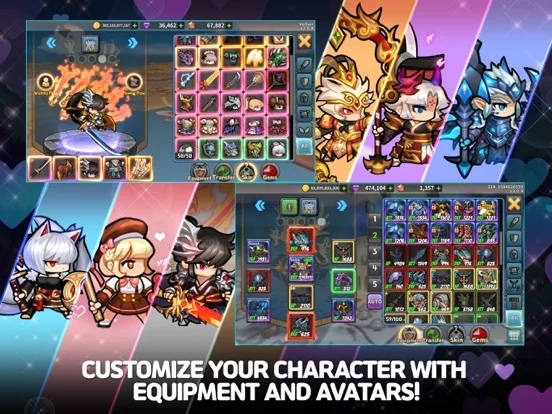 Изображение игры: Raid the Dungeon: IDLE RPG