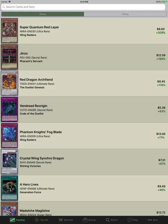 Изображение игры: Card Prices: Yu-Gi-Oh Edition