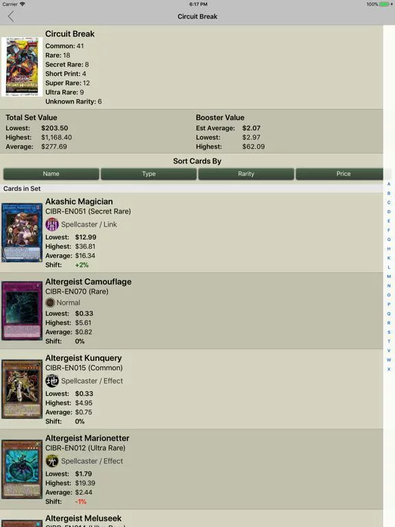 Изображение игры: Card Prices: Yu-Gi-Oh Edition