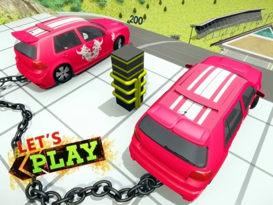 Изображение игры: Chained Car Crash Beam Driving