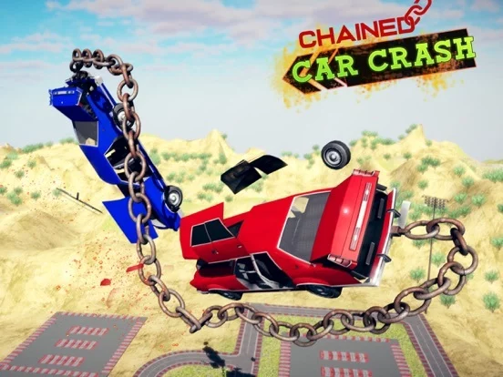Изображение игры: Chained Car Crash Beam Driving