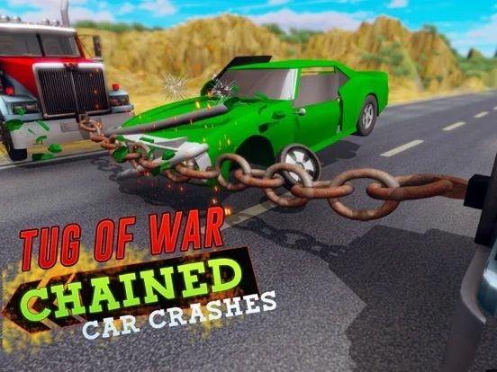 Изображение игры: Chained Car Crash Beam Driving
