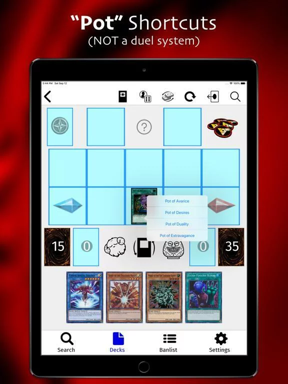 Изображение игры: Yugipedia: Yugioh Deck Builder