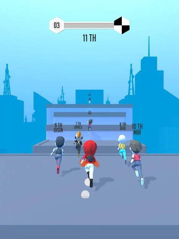 Изображение игры: Roof Parkour.IO -Run Master 3D