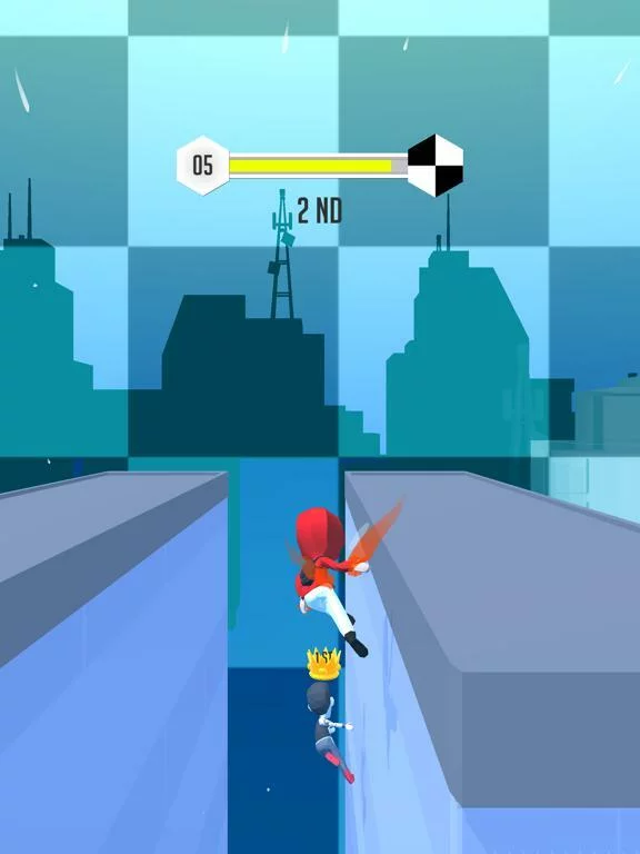 Изображение игры: Roof Parkour.IO -Run Master 3D