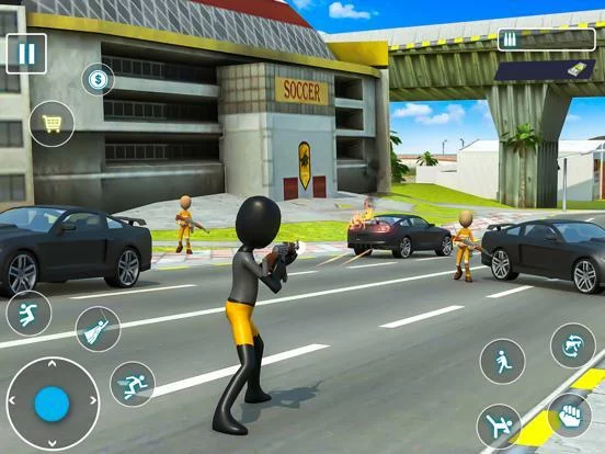Изображение игры: Stickman Rope Hero City