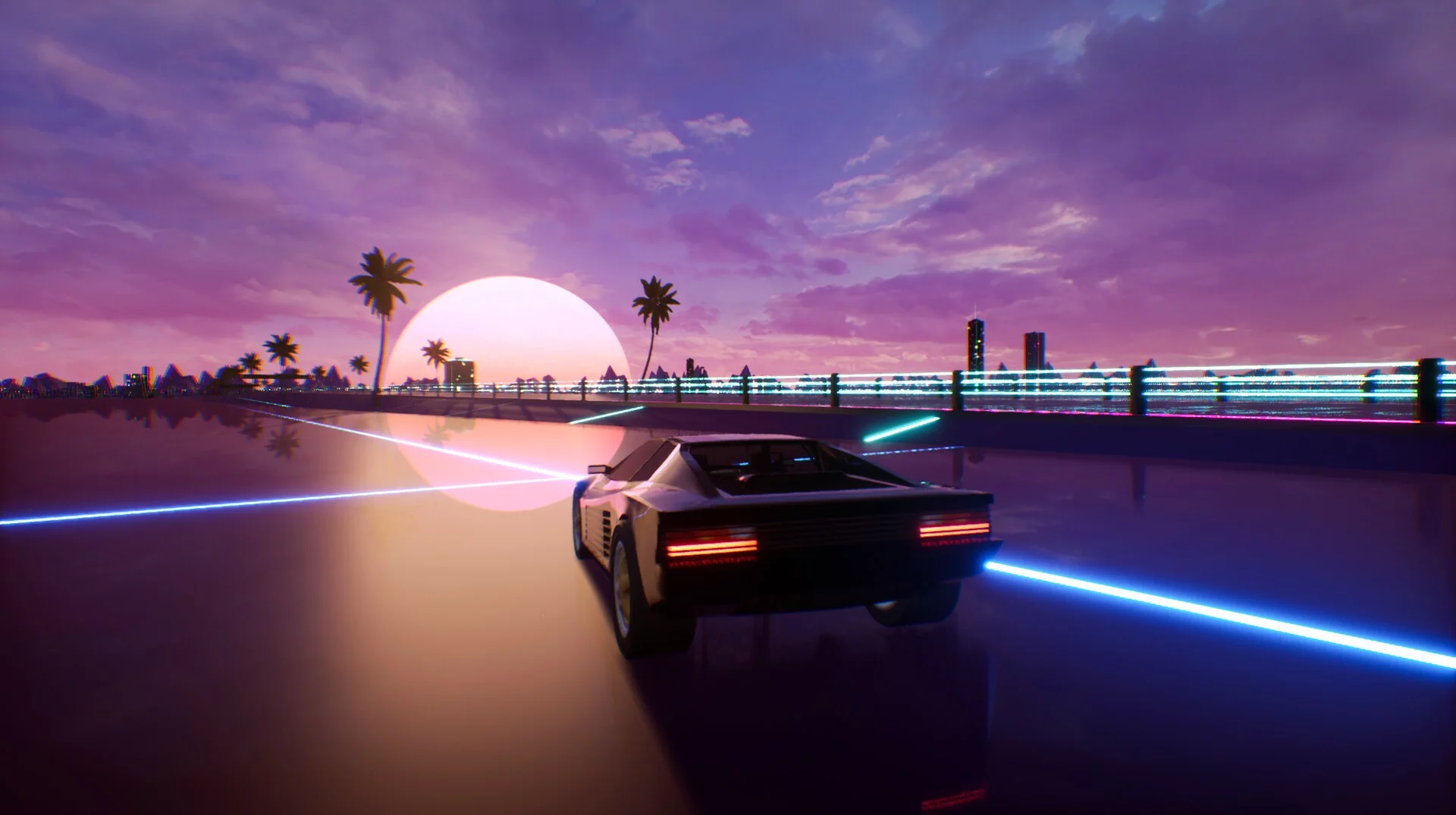 Изображение игры: Sunset Drive 1986