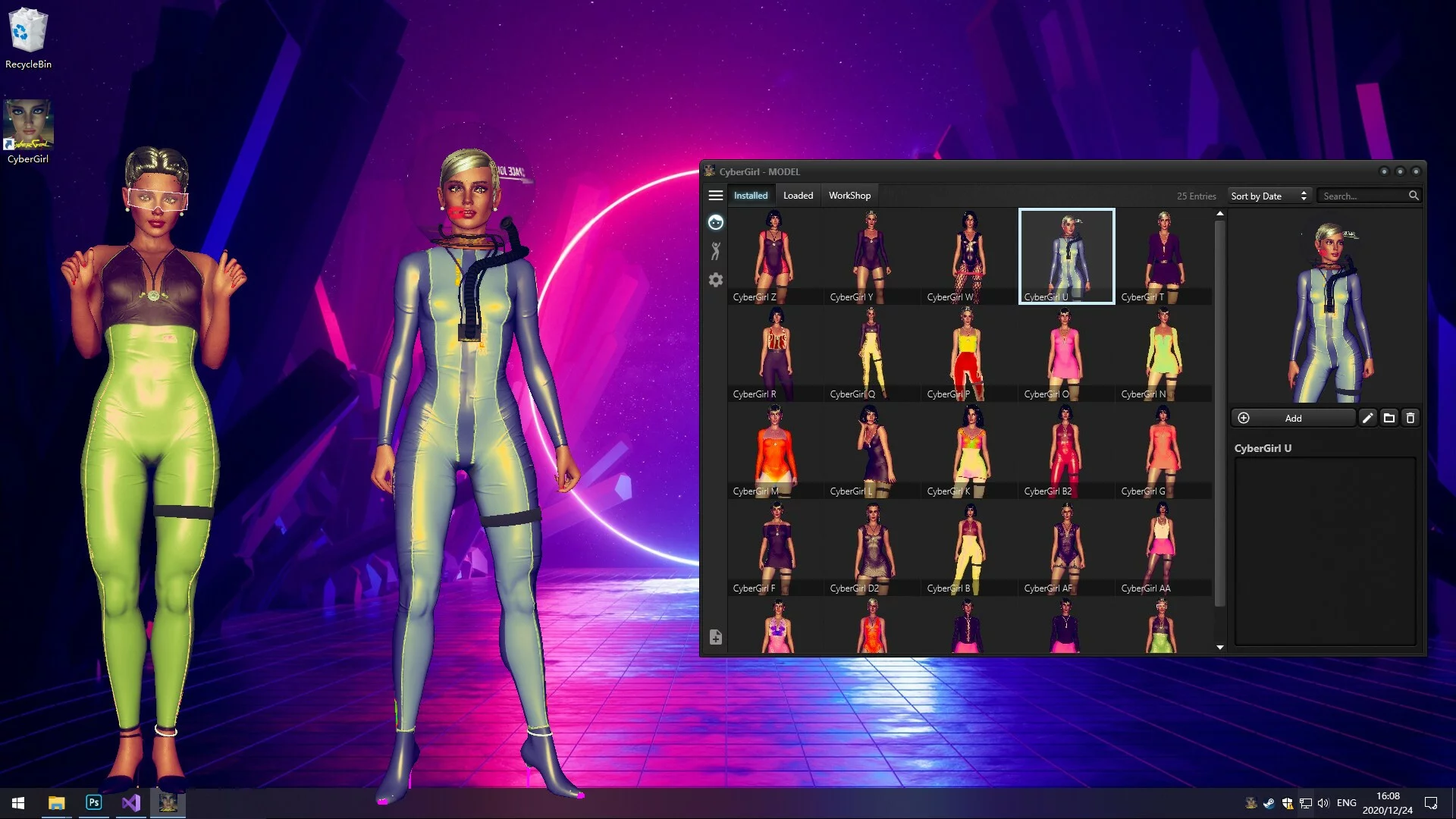 Изображение игры: Cyber Girl