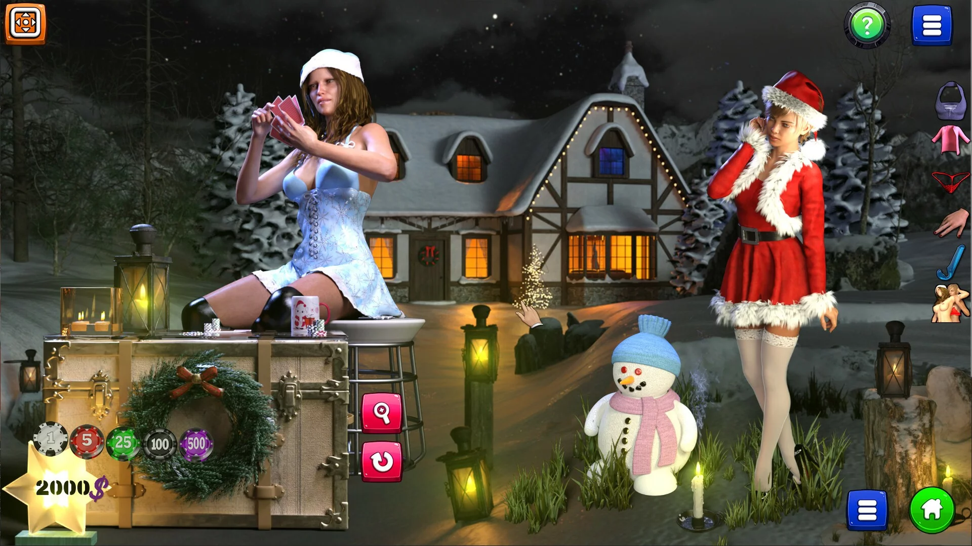 Изображение игры: Strip Black Jack - Santa Babe