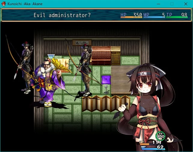 Изображение игры: Coming down in the world of a battle nation RPG "Kunoichi Akane"