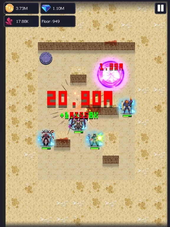 Изображение игры: Dunidle: Offline Idle RPG Game