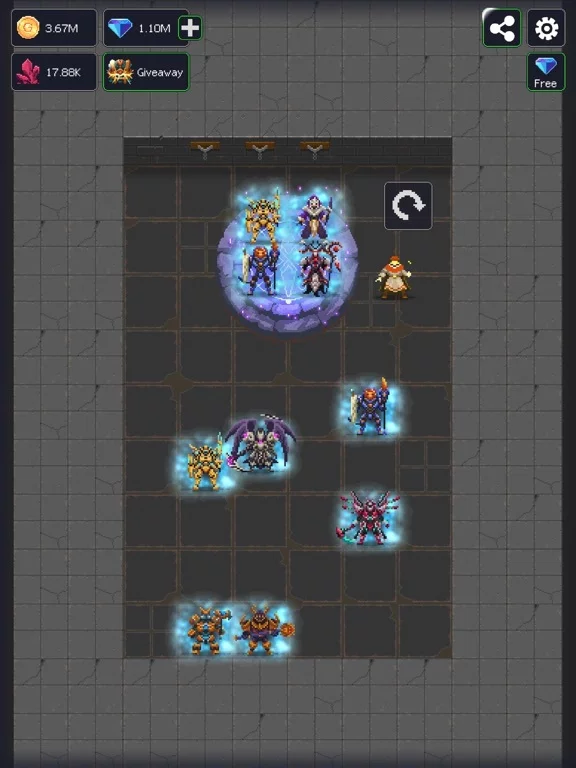 Изображение игры: Dunidle: Offline Idle RPG Game