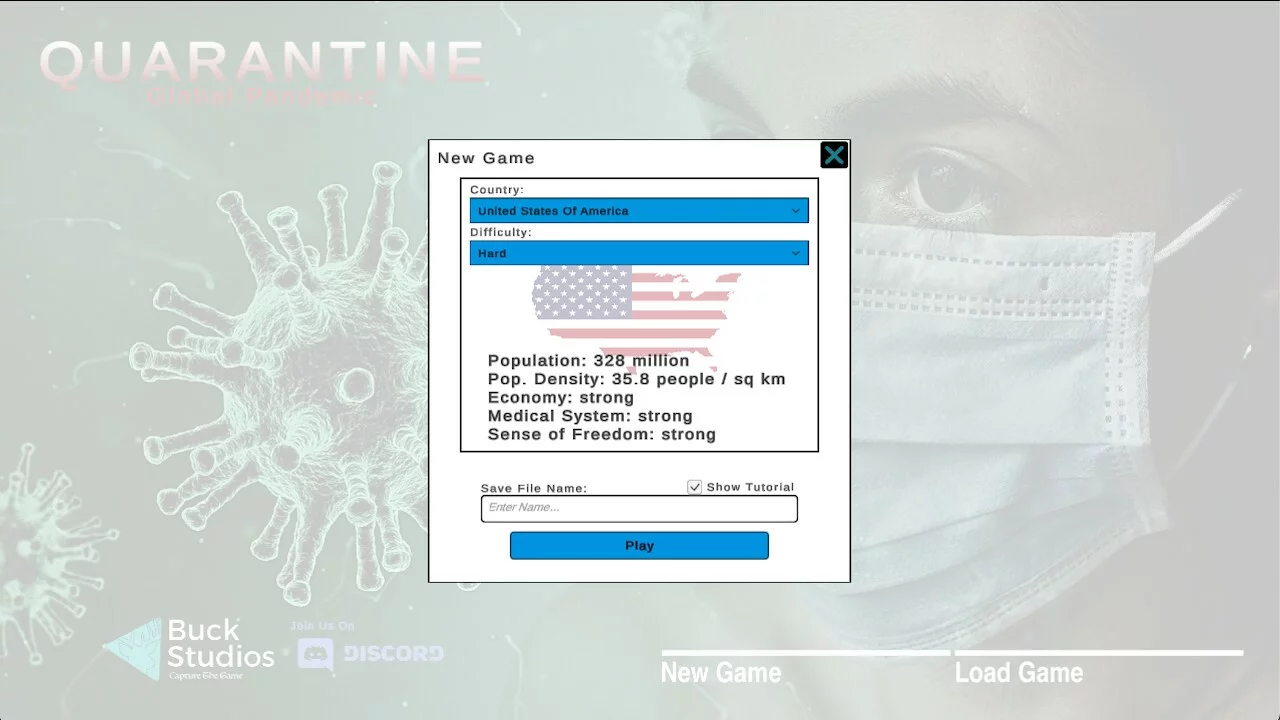 Изображение игры: Quarantine: Global Pandemic