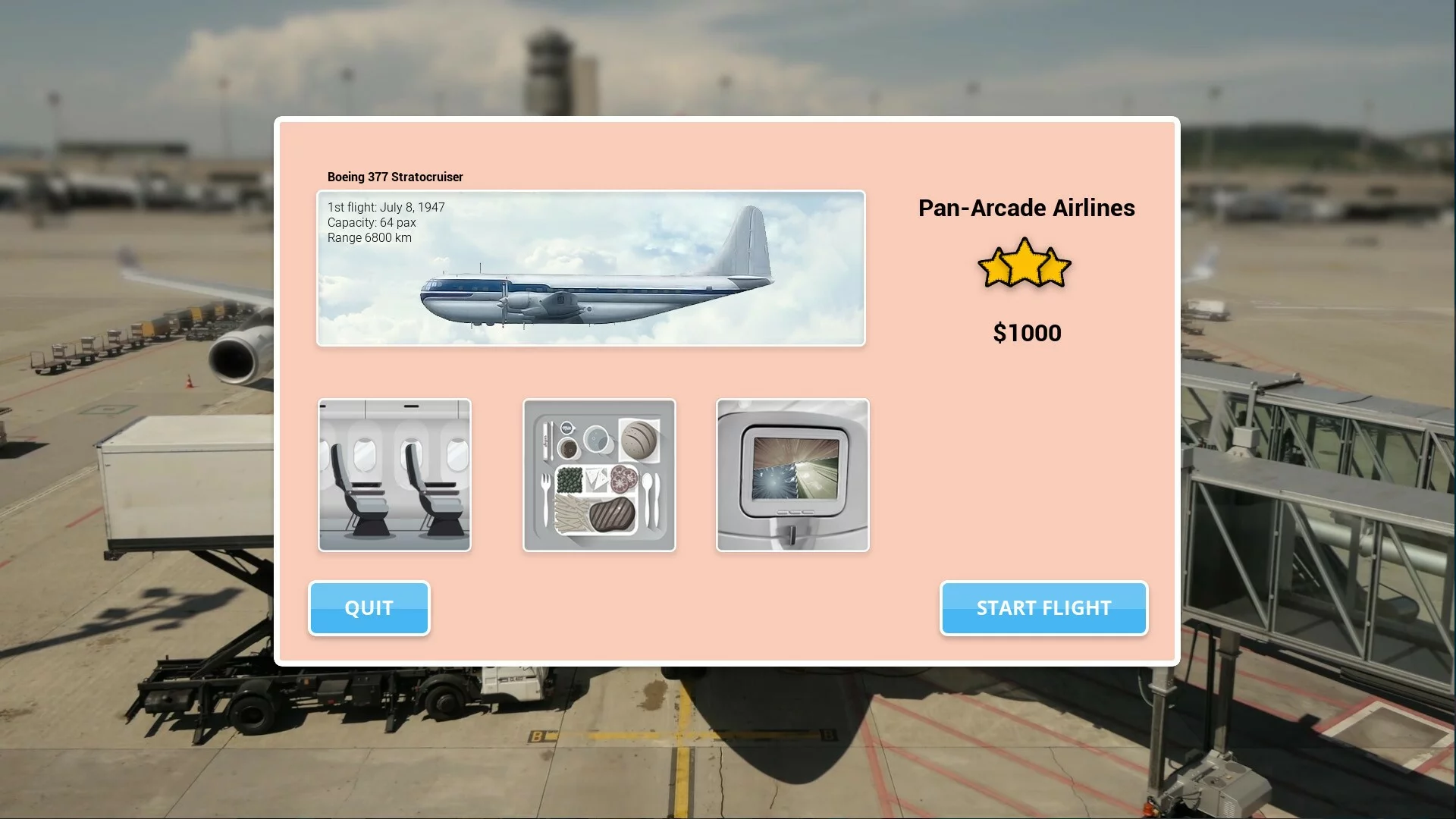 Изображение игры: Pan-Arcade Airlines