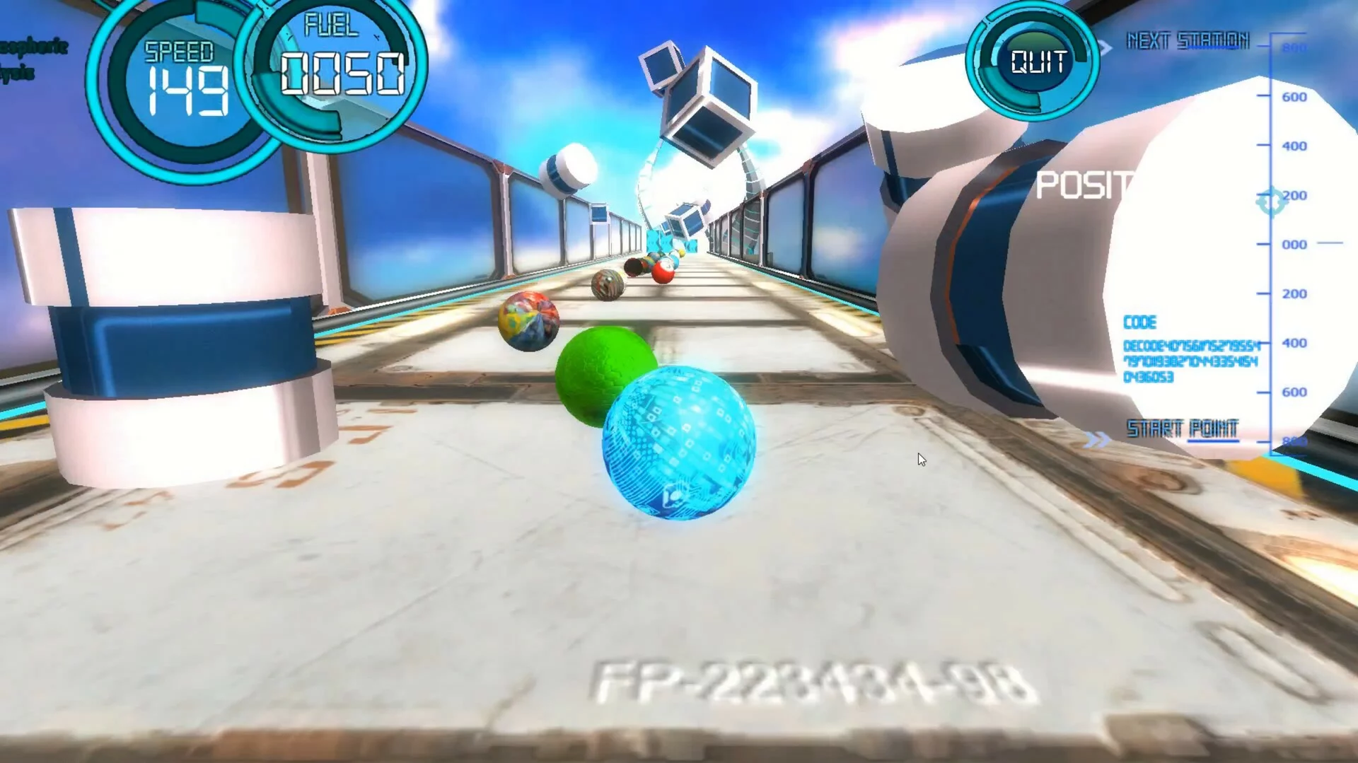 Изображение игры: Marble Ball Racing