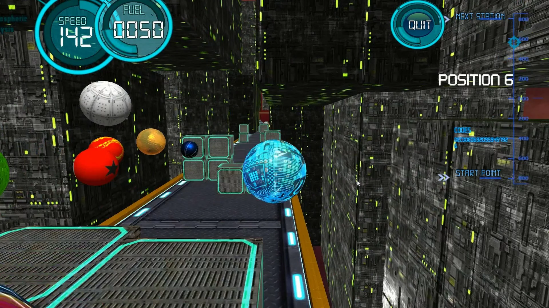 Изображение игры: Marble Ball Racing