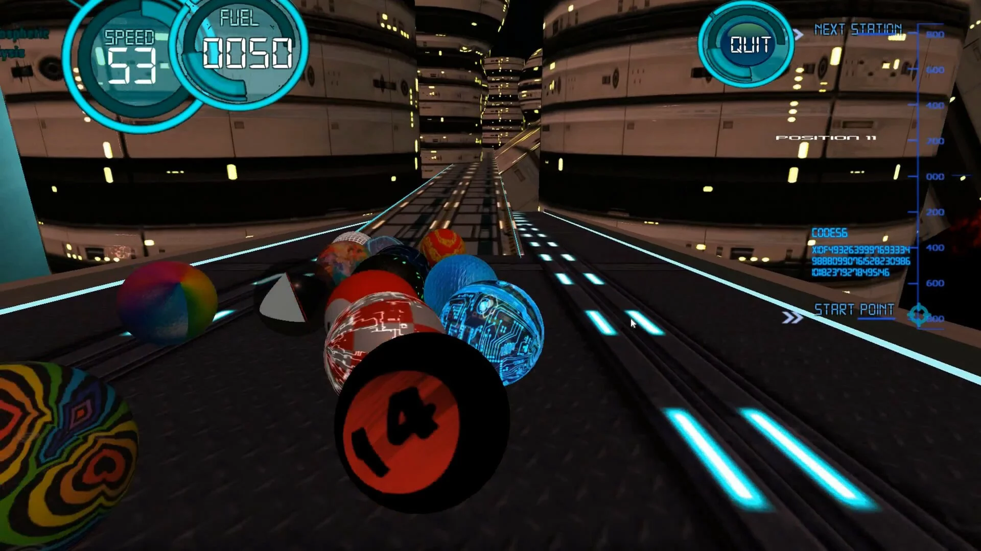 Изображение игры: Marble Ball Racing