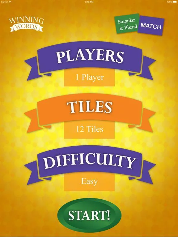 Изображение игры: Singular and Plural Match
