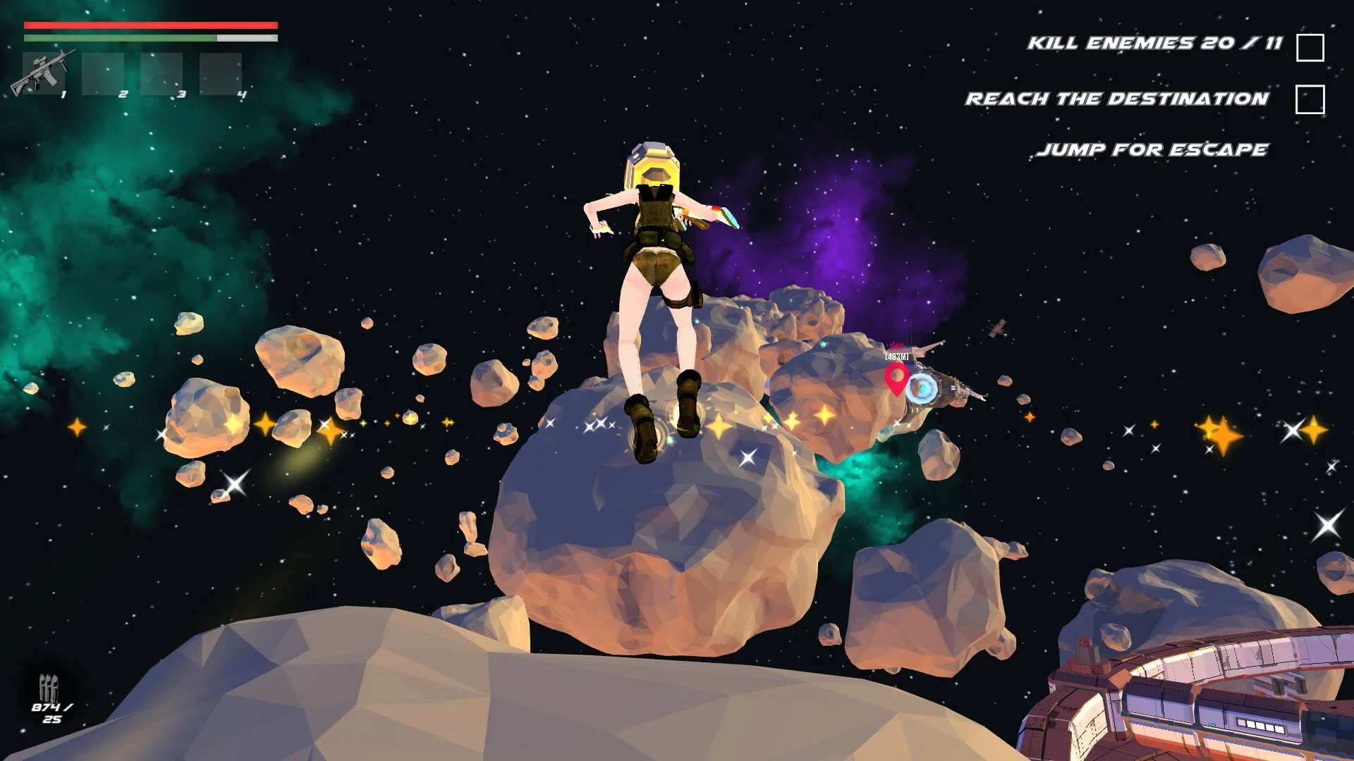 Изображение игры: Space Runner - Anime