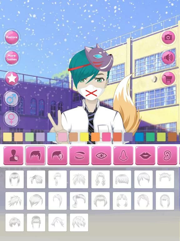 Изображение игры: Anime Avatar - Face Maker