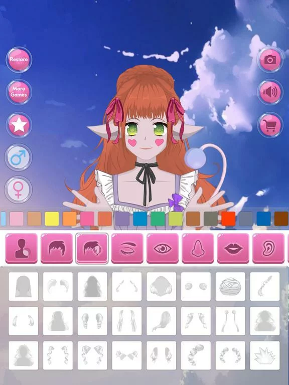 Изображение игры: Anime Avatar - Face Maker
