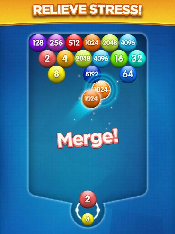 Изображение игры: Number Bubble Shooter.