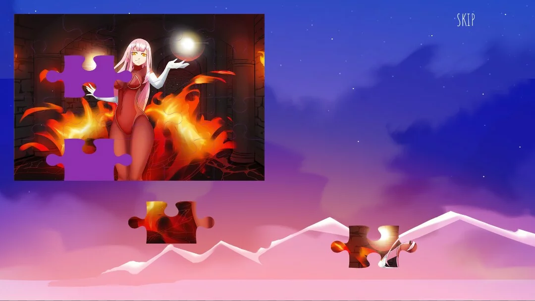 Изображение игры: Pretty Girls and Dark Witch. A simple story