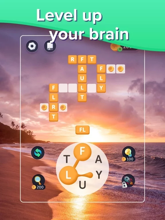 Изображение игры: Puzzlescapes: Word Brain Games