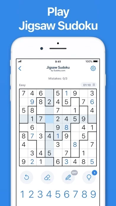 Изображение игры: Jigsaw Sudoku by Sudoku.com