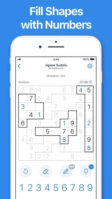 Изображение игры: Jigsaw Sudoku by Sudoku.com