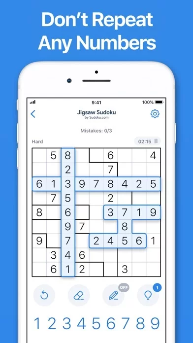 Изображение игры: Jigsaw Sudoku by Sudoku.com