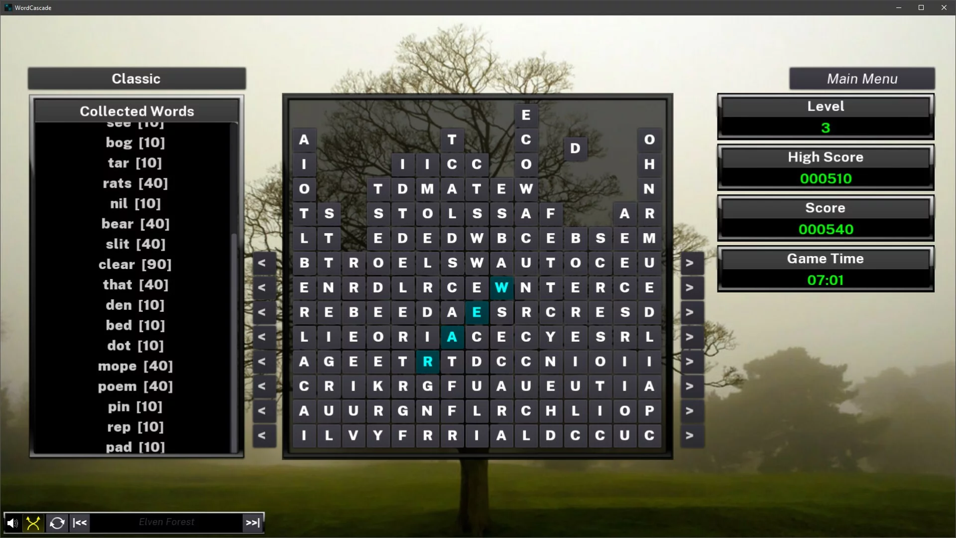 Изображение игры: Word Cascade