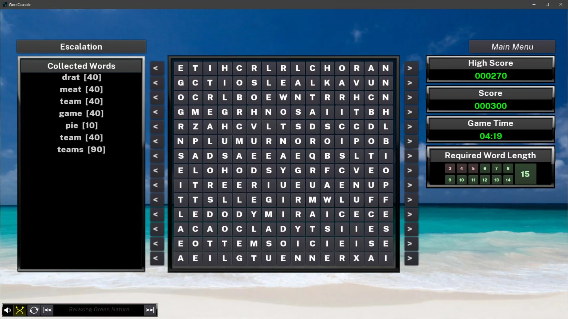 Изображение игры: Word Cascade