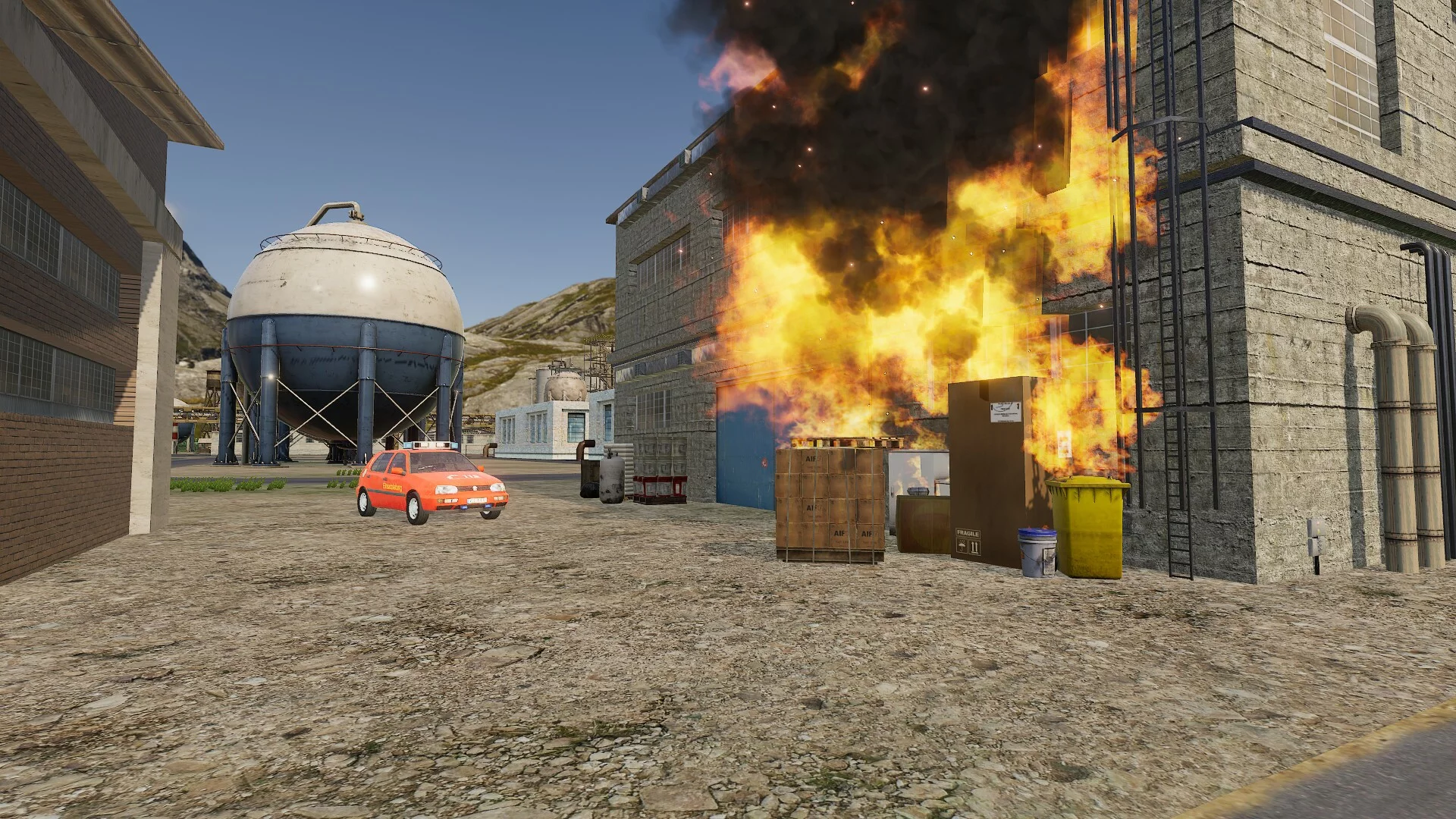 Изображение игры: Industrial Firefighters