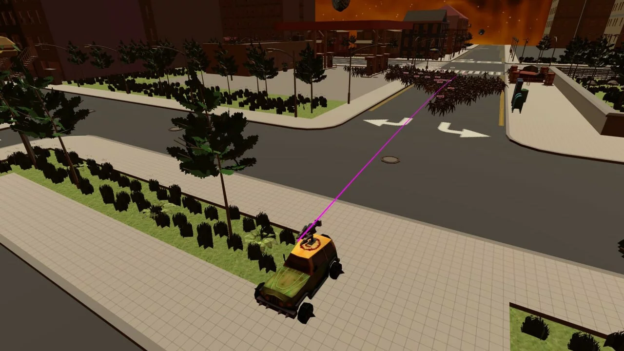 Изображение игры: Cars vs Zombies