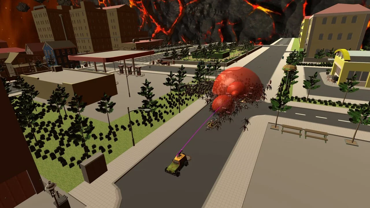 Изображение игры: Cars vs Zombies