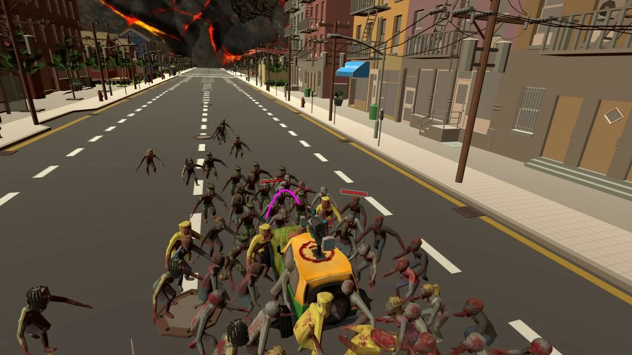 Изображение игры: Cars vs Zombies