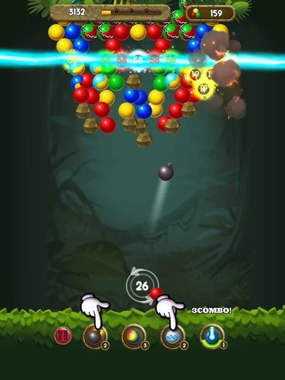 Изображение игры: Bubble Shooter: Jungle POP