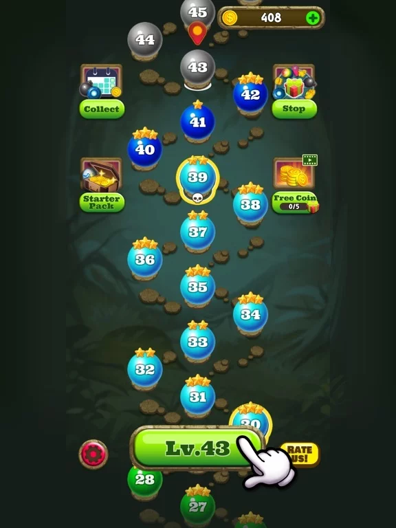 Изображение игры: Bubble Shooter: Jungle POP