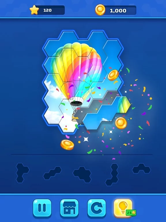 Изображение игры: Hexa Jigsaw Challenge