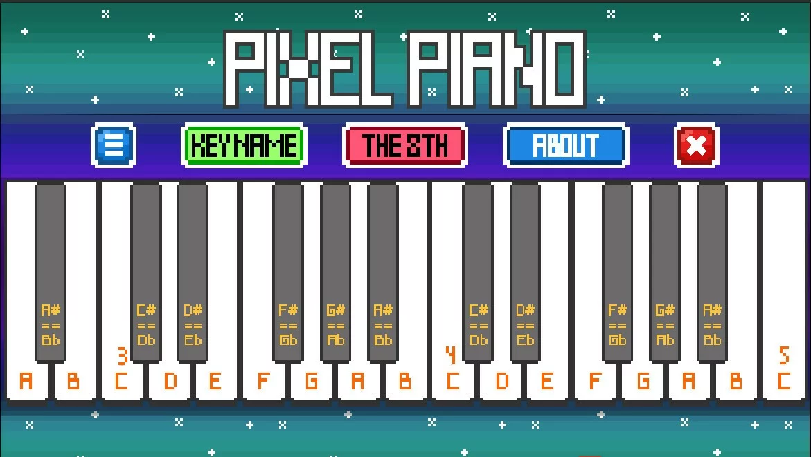 Изображение игры: Pixel Piano