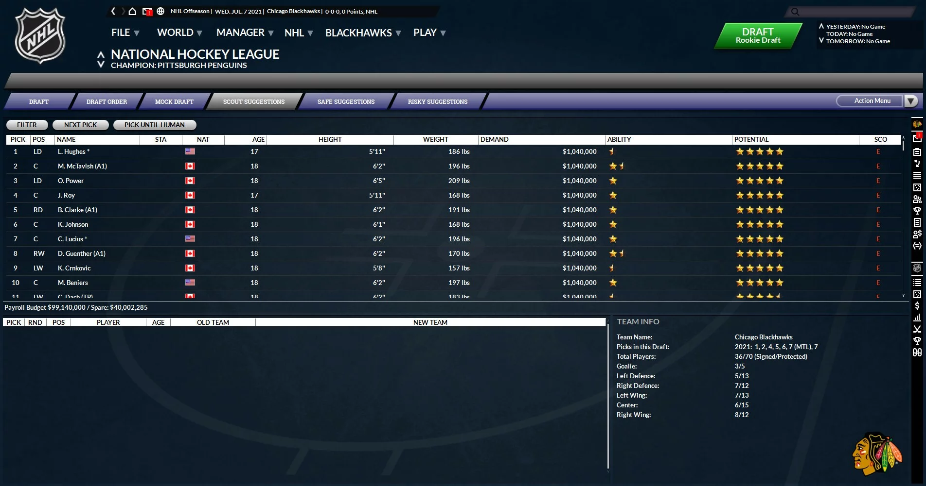 Изображение игры: Franchise Hockey Manager 7