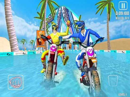 Изображение игры: Surfing Dirt Bike Racing